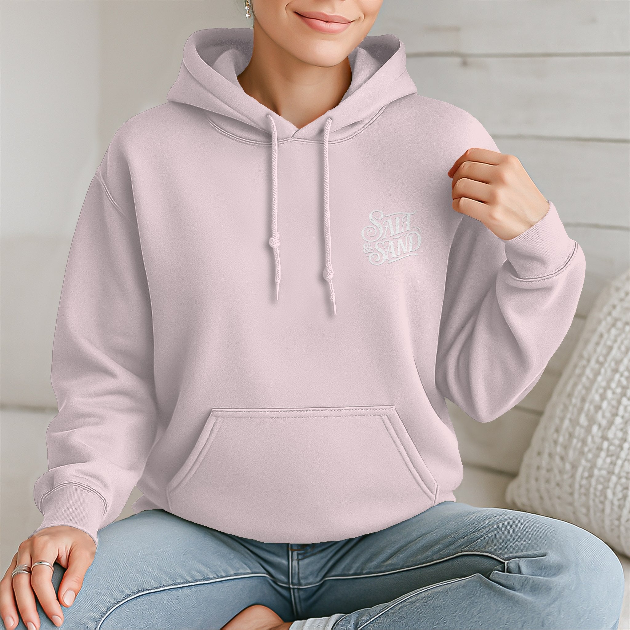 Salt & Sand Script Valentine Hoodie