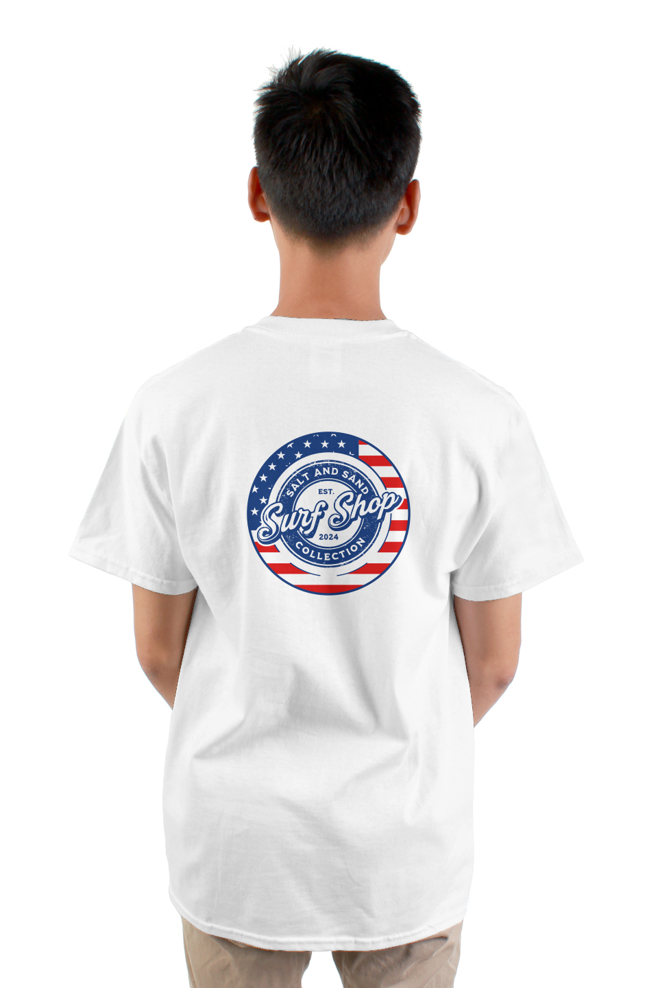 4th of July Stamped Logo Tee