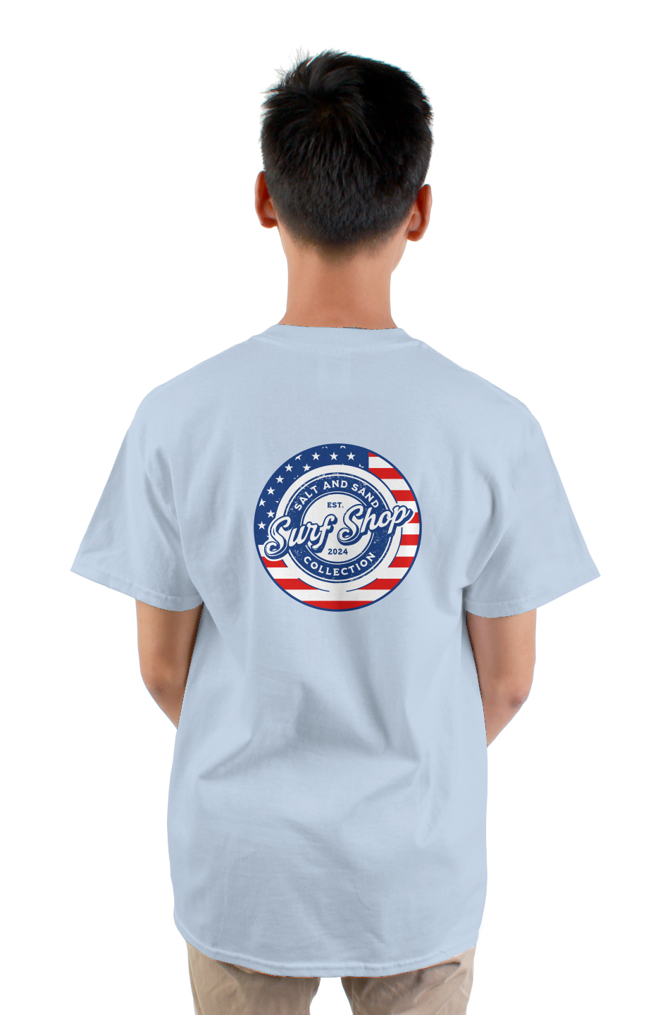 4th of July Stamped Logo Tee
