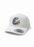 Salt and Sand sunset logo trucker hat product photo