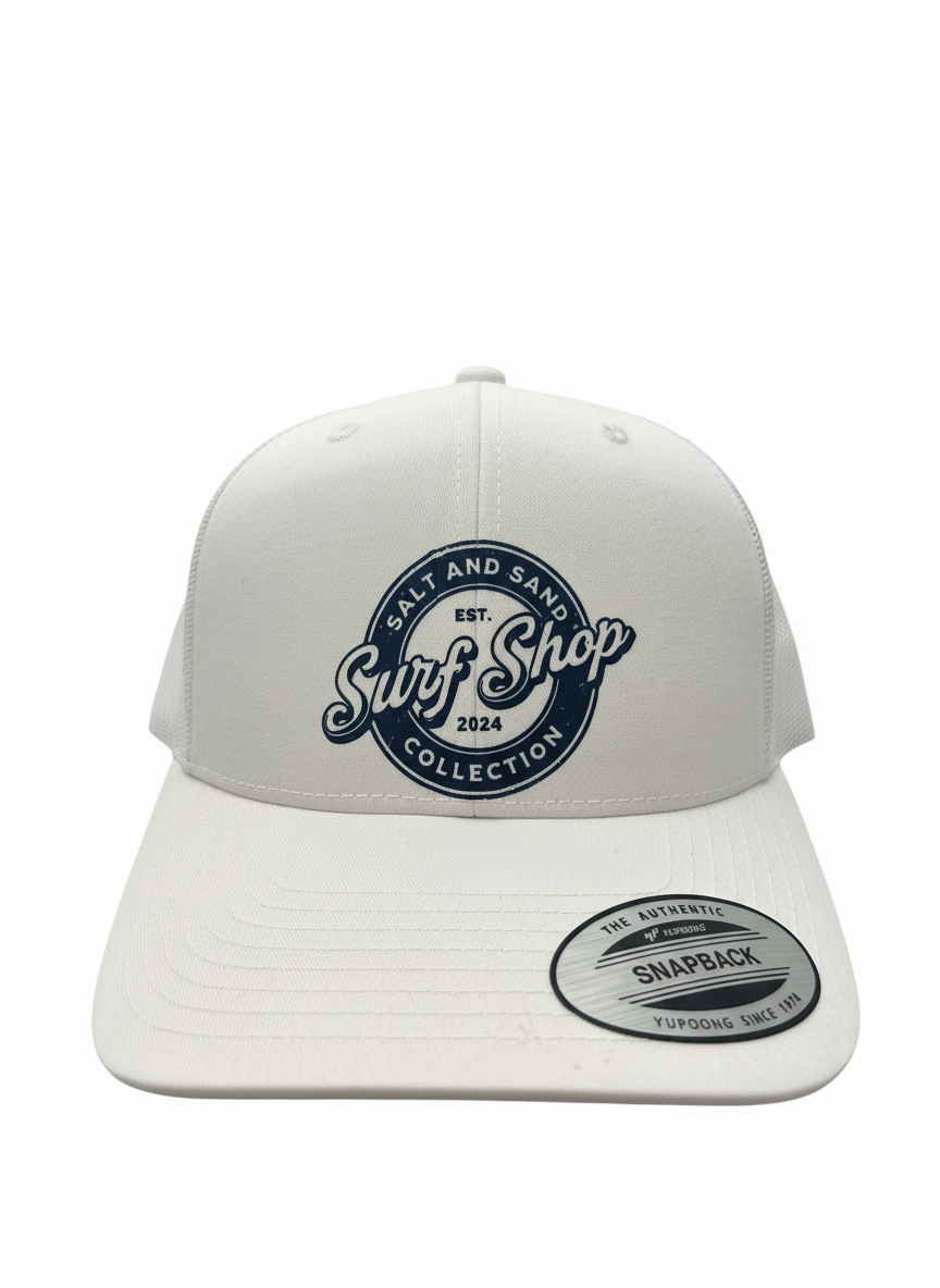 Salt and Sand Surf Shop Collection 2024 trucker hat product photo