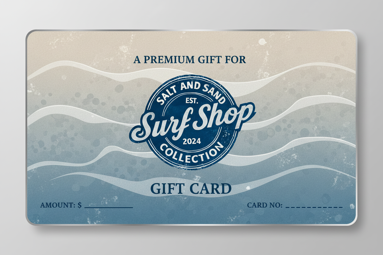 Salt and Sand Surf Shop Gift Card with Logo