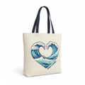 Salt & Sand Wave Heart Tote