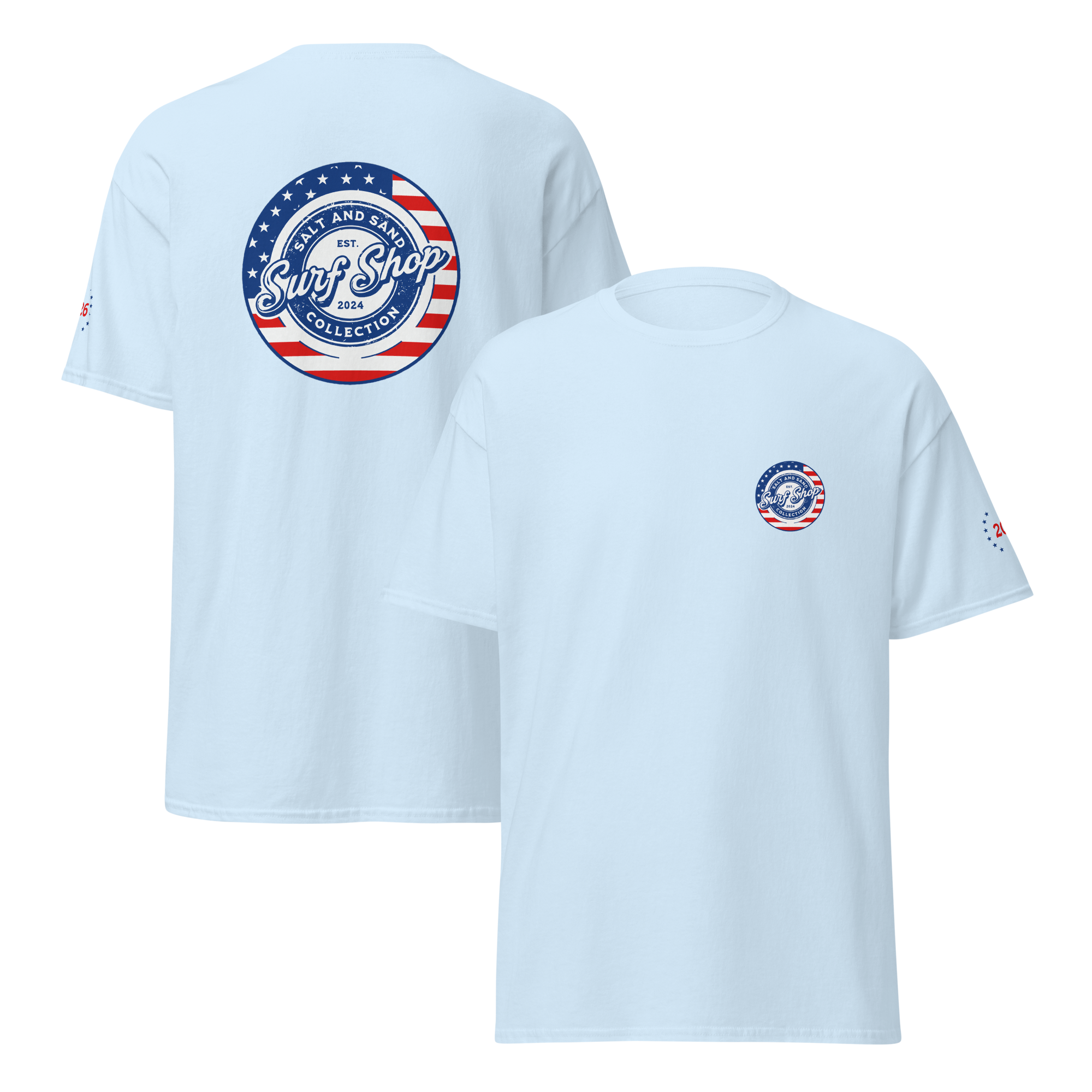 4th of July Stamped Logo Tee