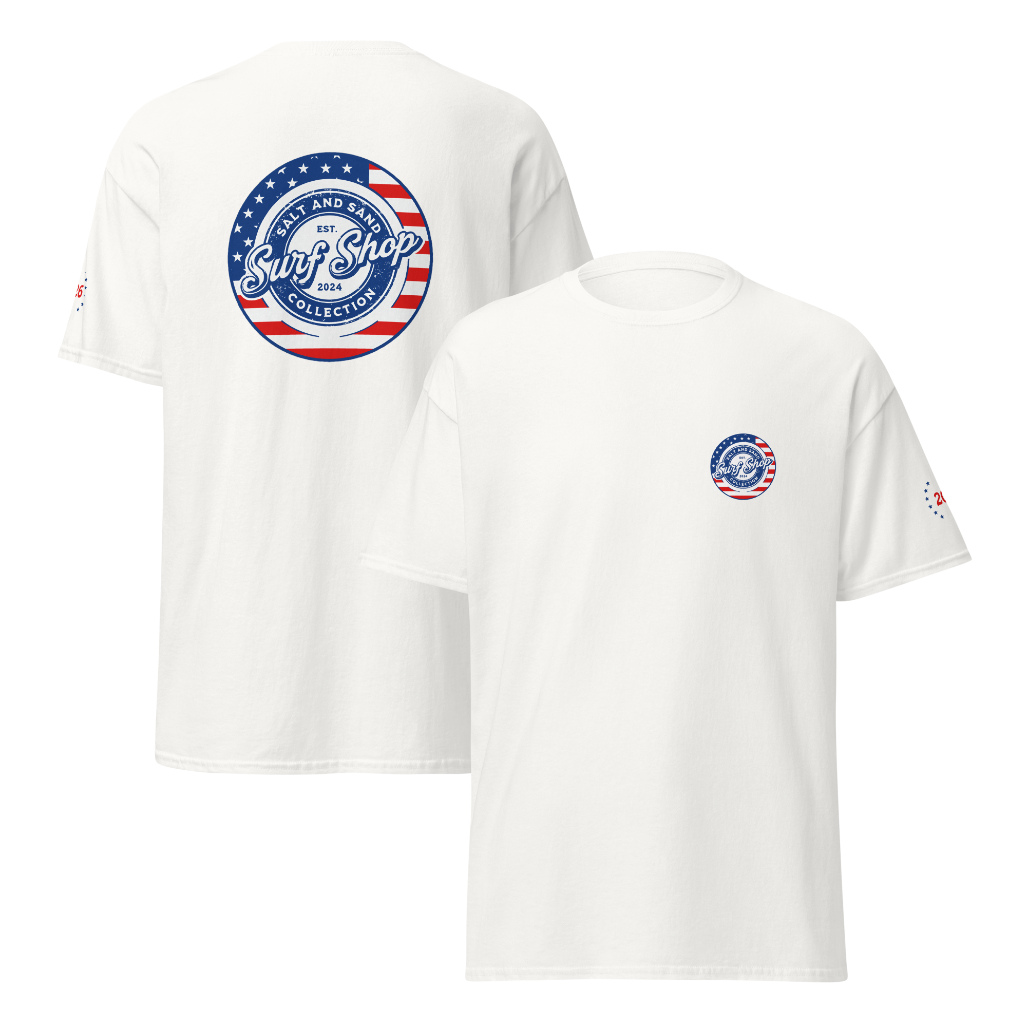 4th of July Stamped Logo Tee