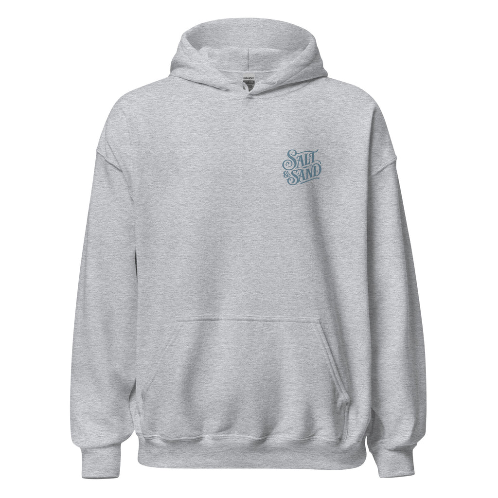 Vintage Blue Script Hoodie