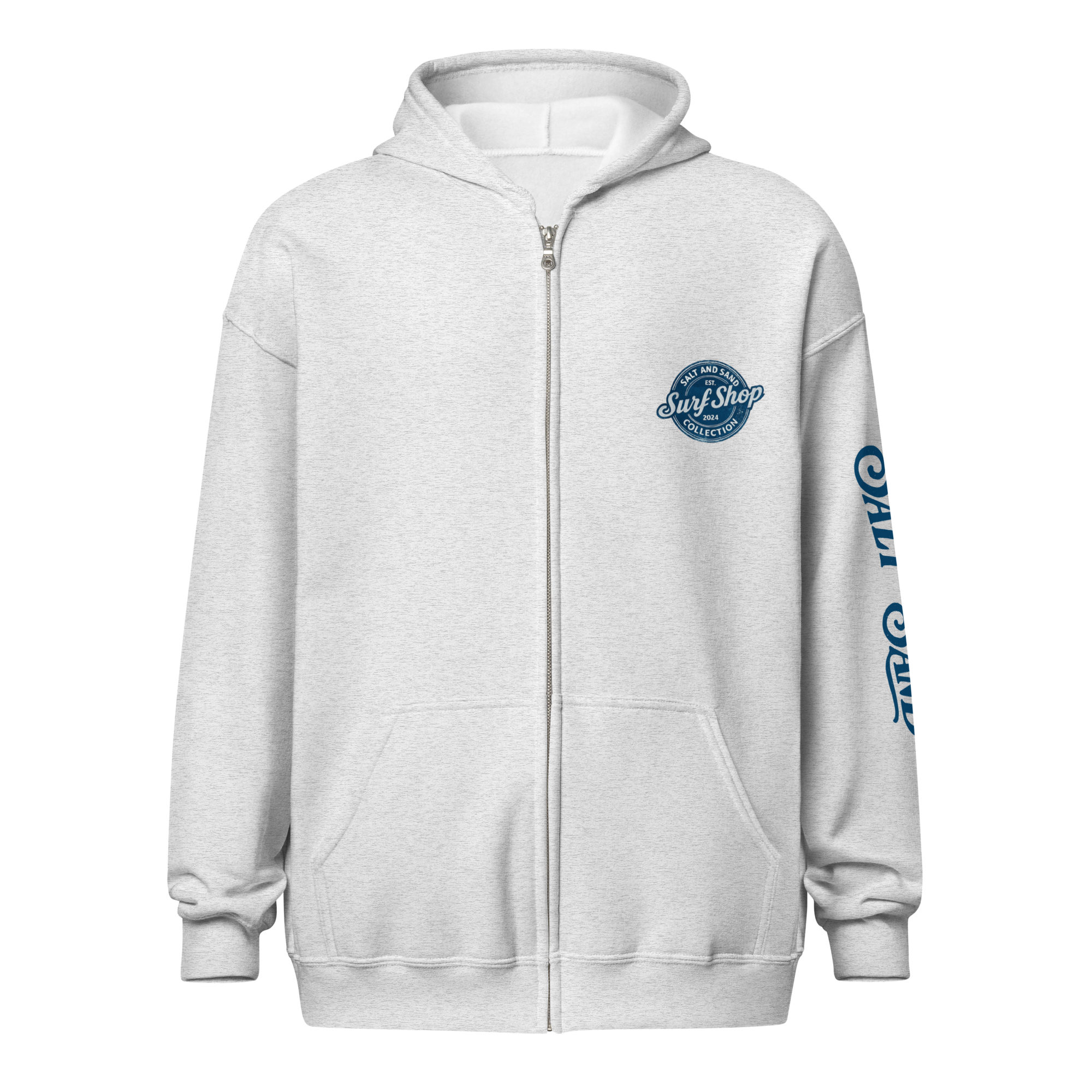 Stamped Zip Up Hoodie