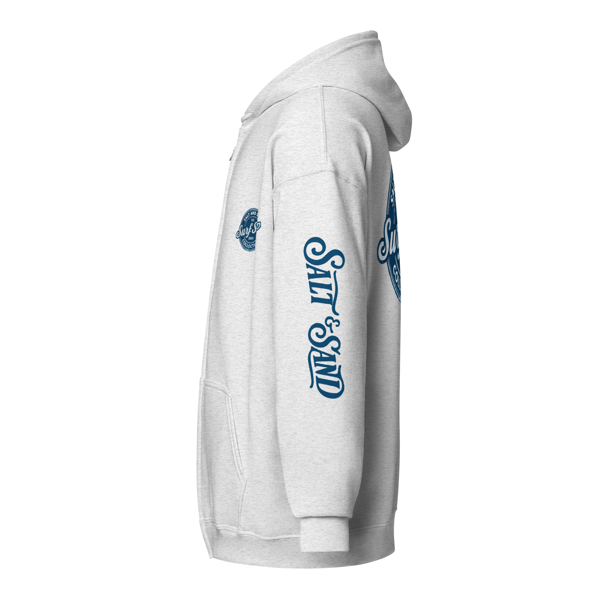 Stamped Zip Up Hoodie