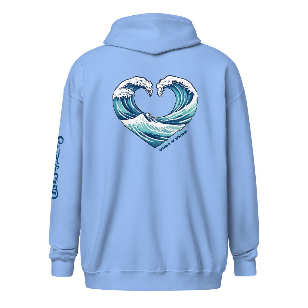 Ride the First Wave Zip Up Hoodie