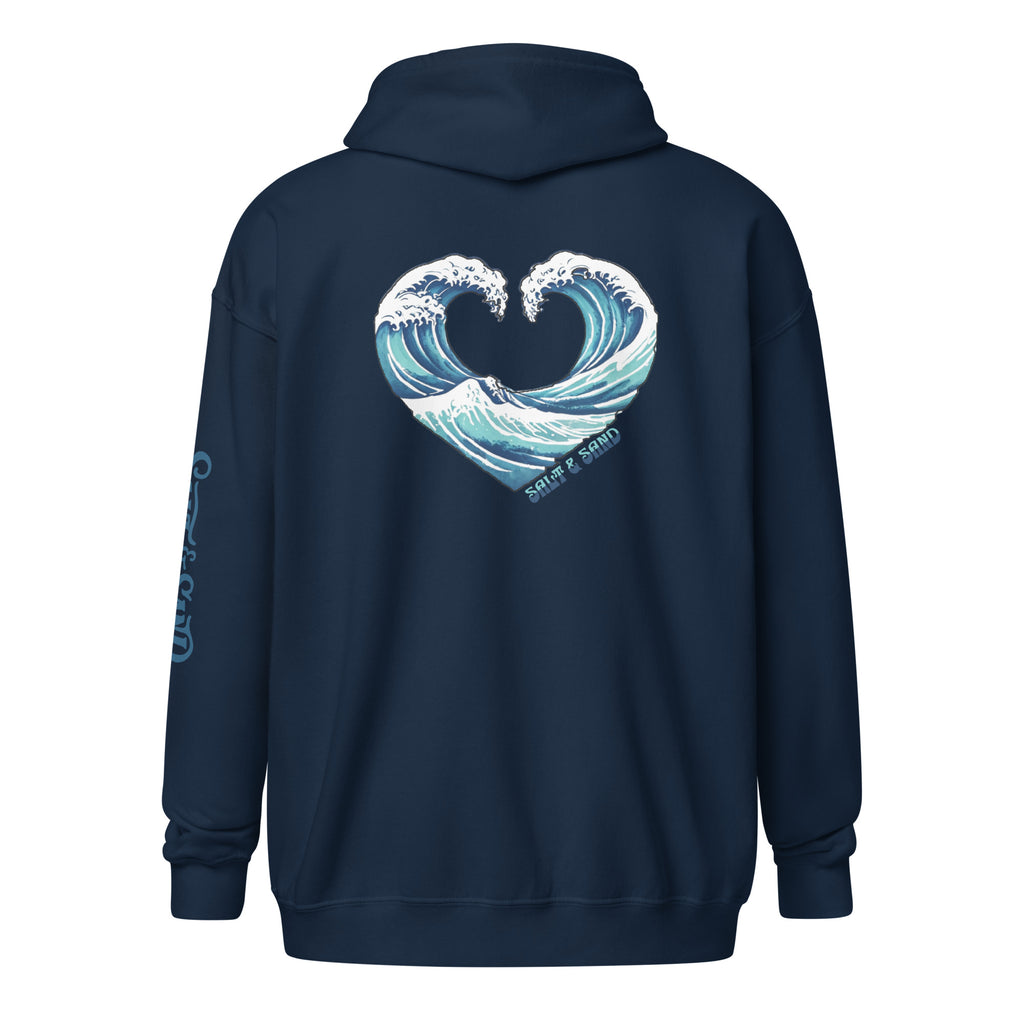 Ride the First Wave Zip Up Hoodie