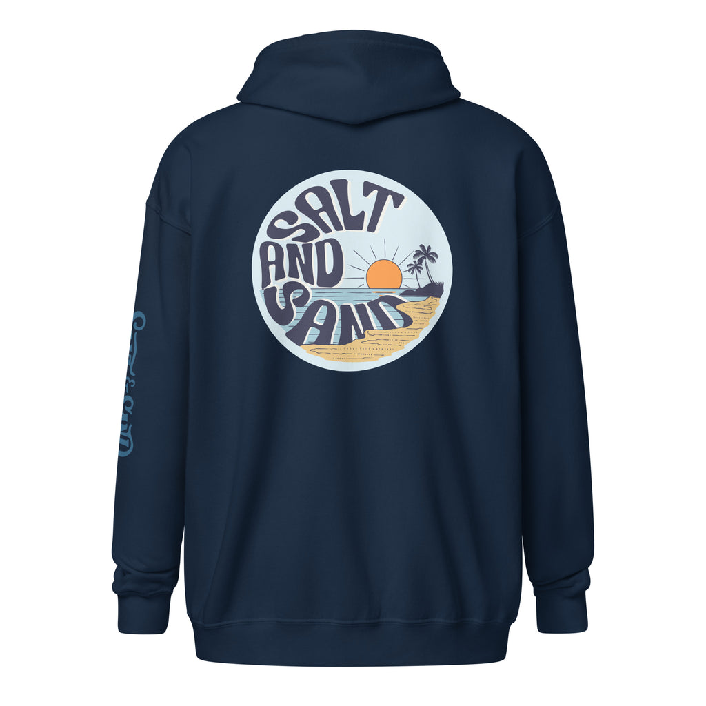 Beach Life Zip Up Hoodie