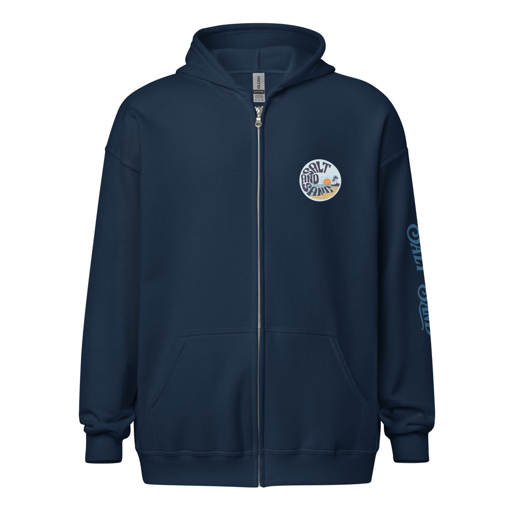 Beach Life Zip Up Hoodie