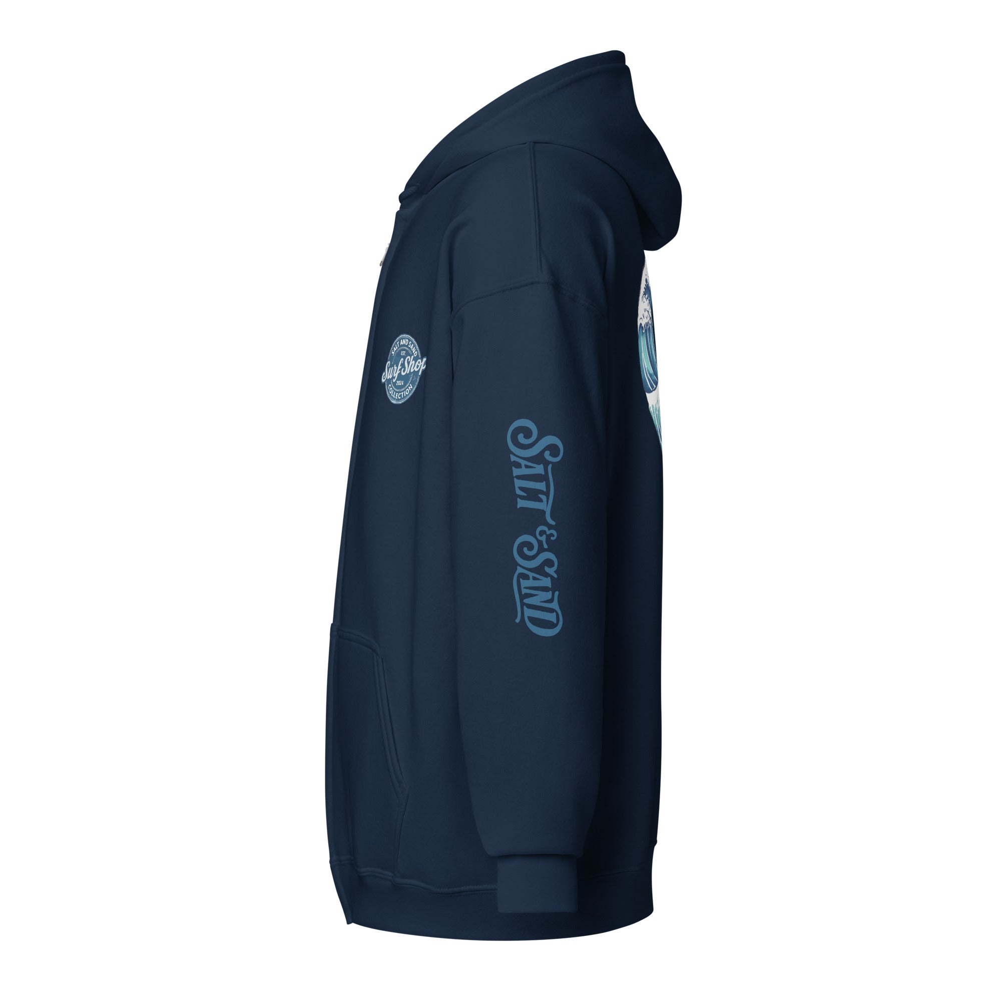 Ride the First Wave Zip Up Hoodie