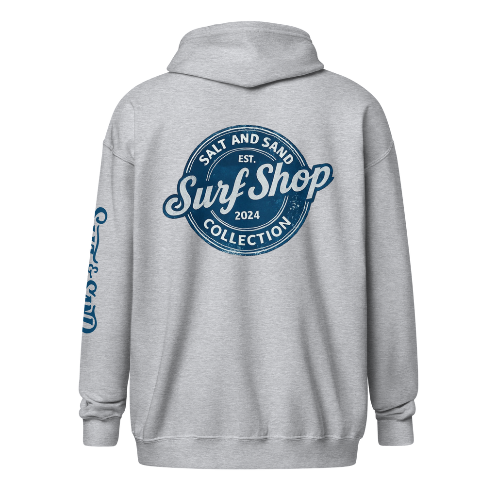 Stamped Zip Up Hoodie