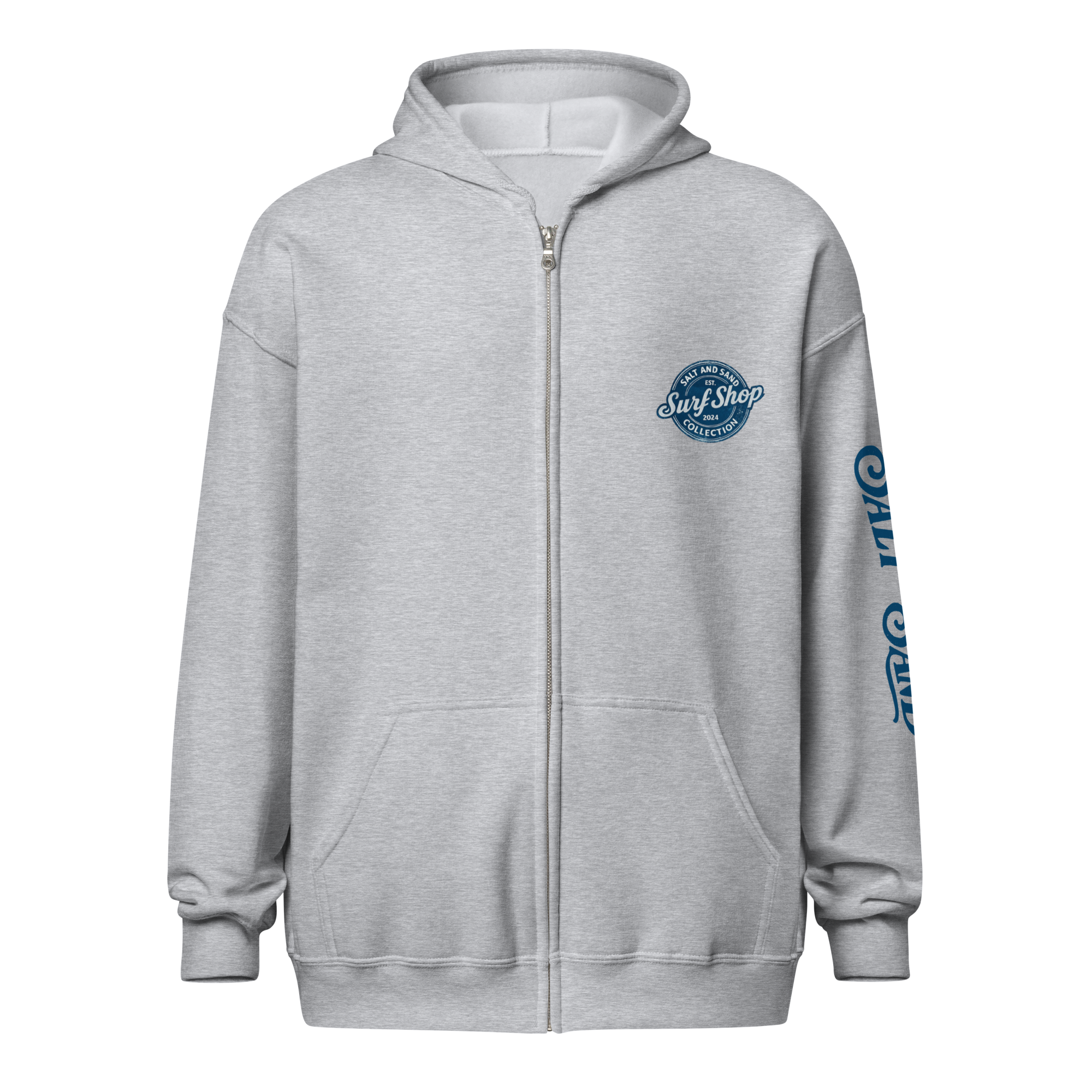 Stamped Zip Up Hoodie