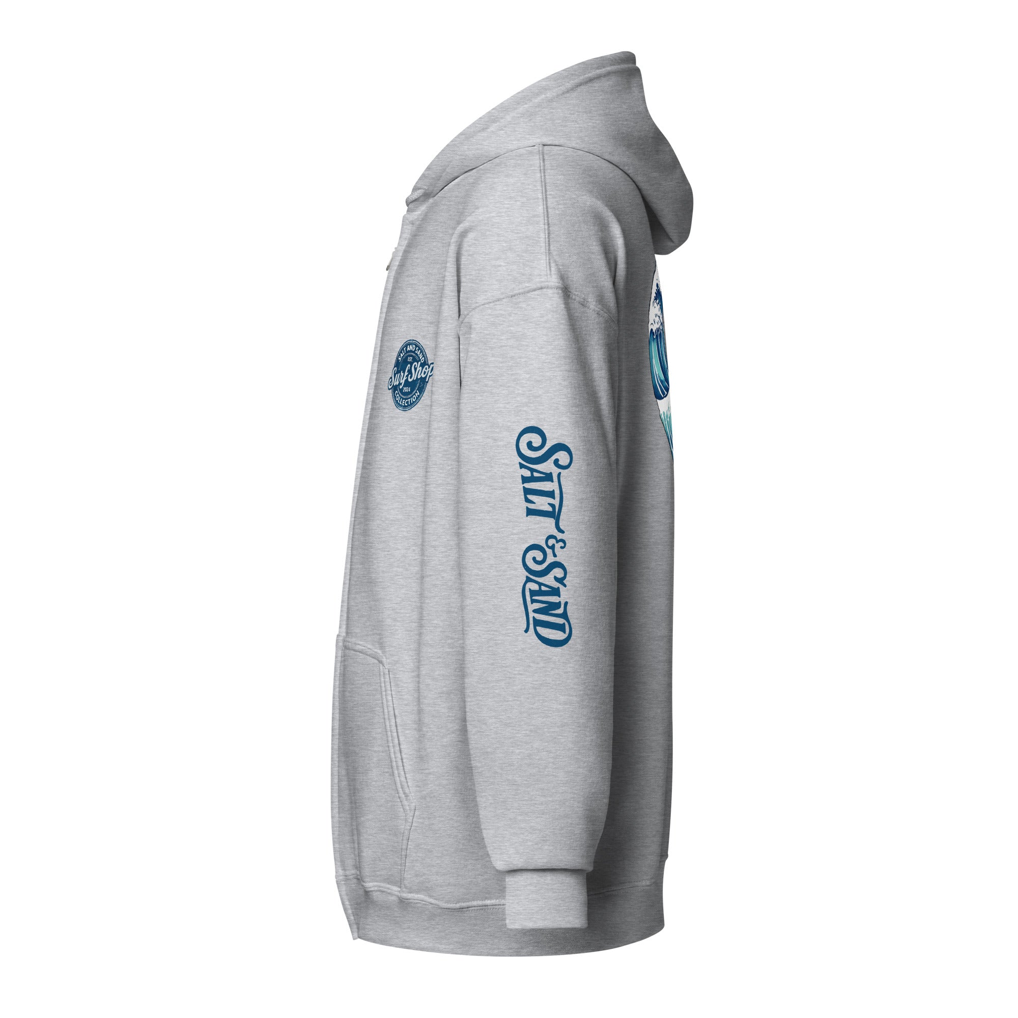 Ride the First Wave Zip Up Hoodie
