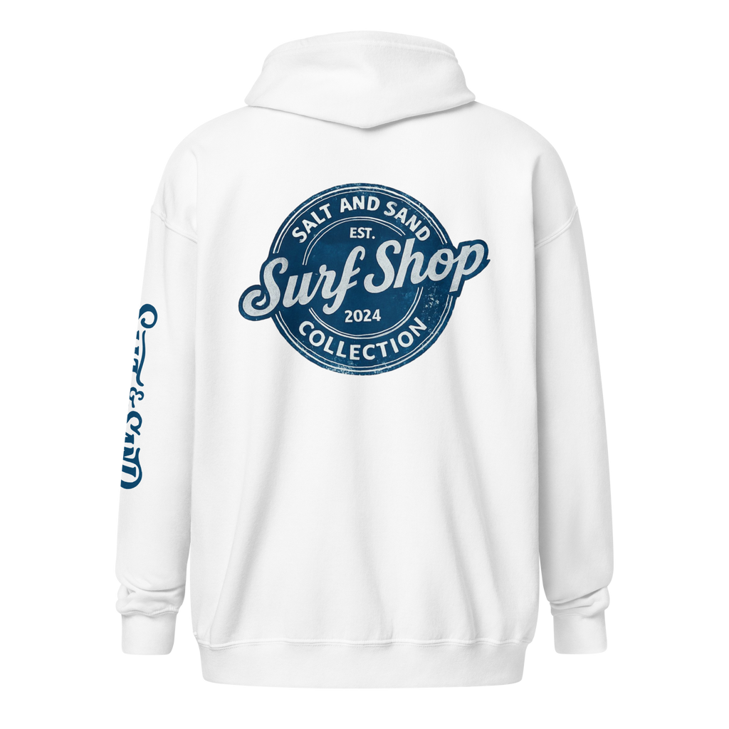 Stamped Zip Up Hoodie