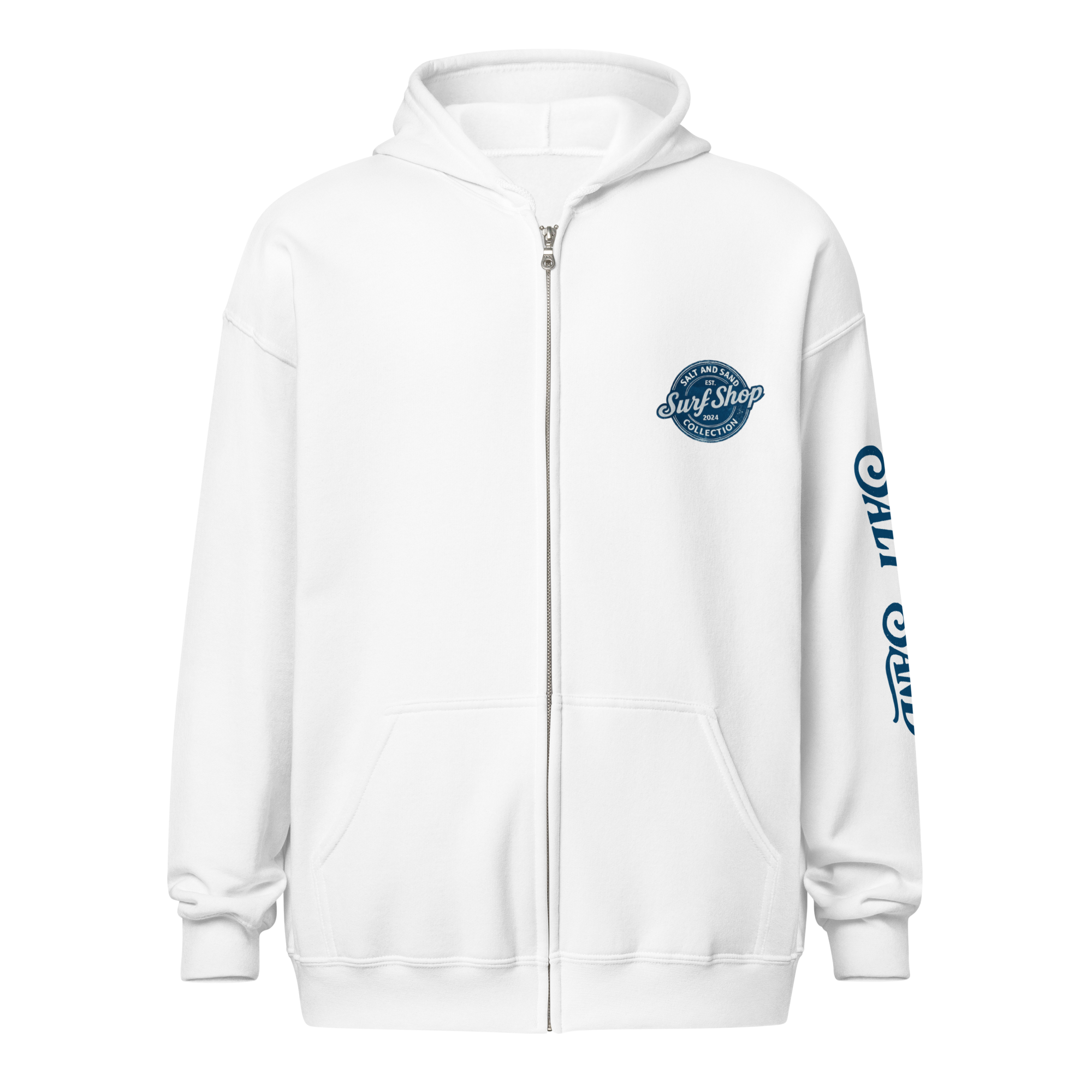 Stamped Zip Up Hoodie
