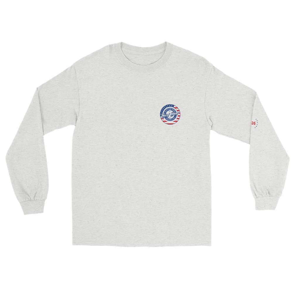 4th of July Stamped Logo Long Sleeve Tee