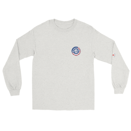 4th of July Stamped Logo Long Sleeve Tee