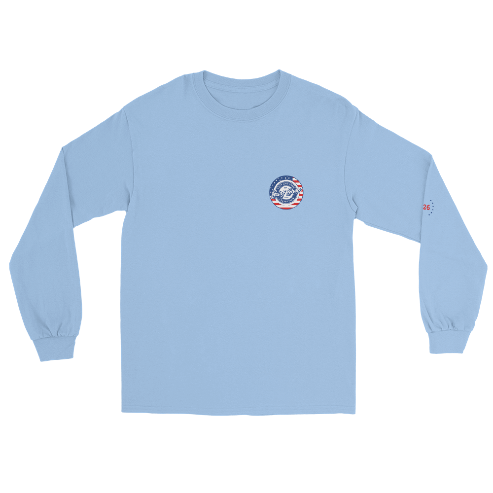 4th of July Stamped Logo Long Sleeve Tee