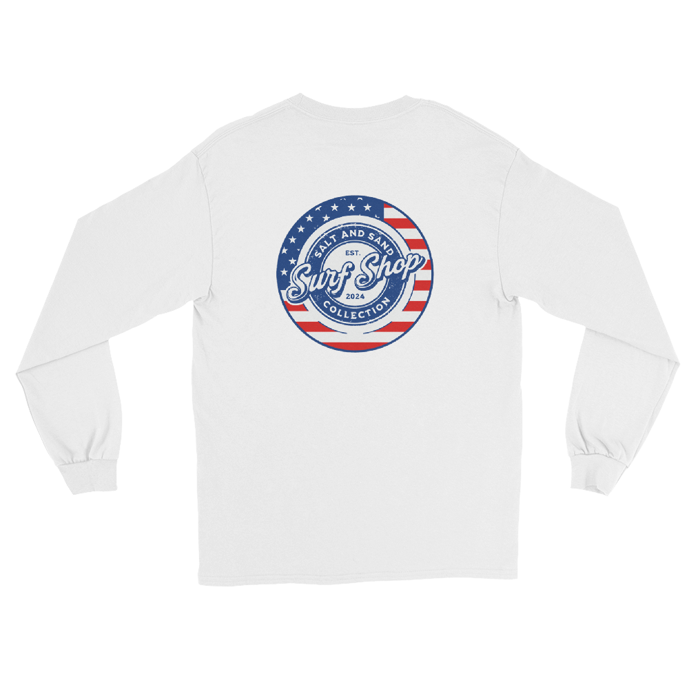 4th of July Stamped Logo Long Sleeve Tee