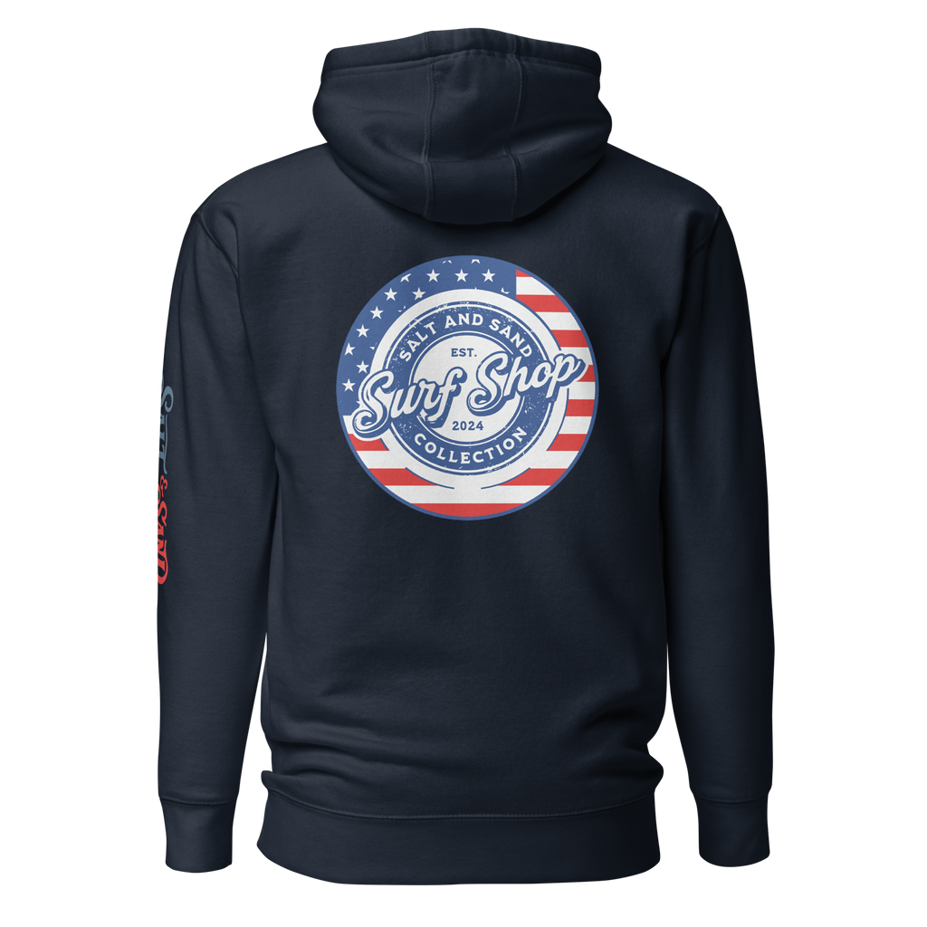 4th of July Stamped Logo Hoodie
