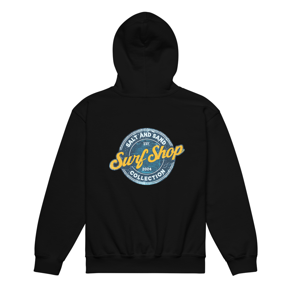 Kids Blue Stamped Hoodie