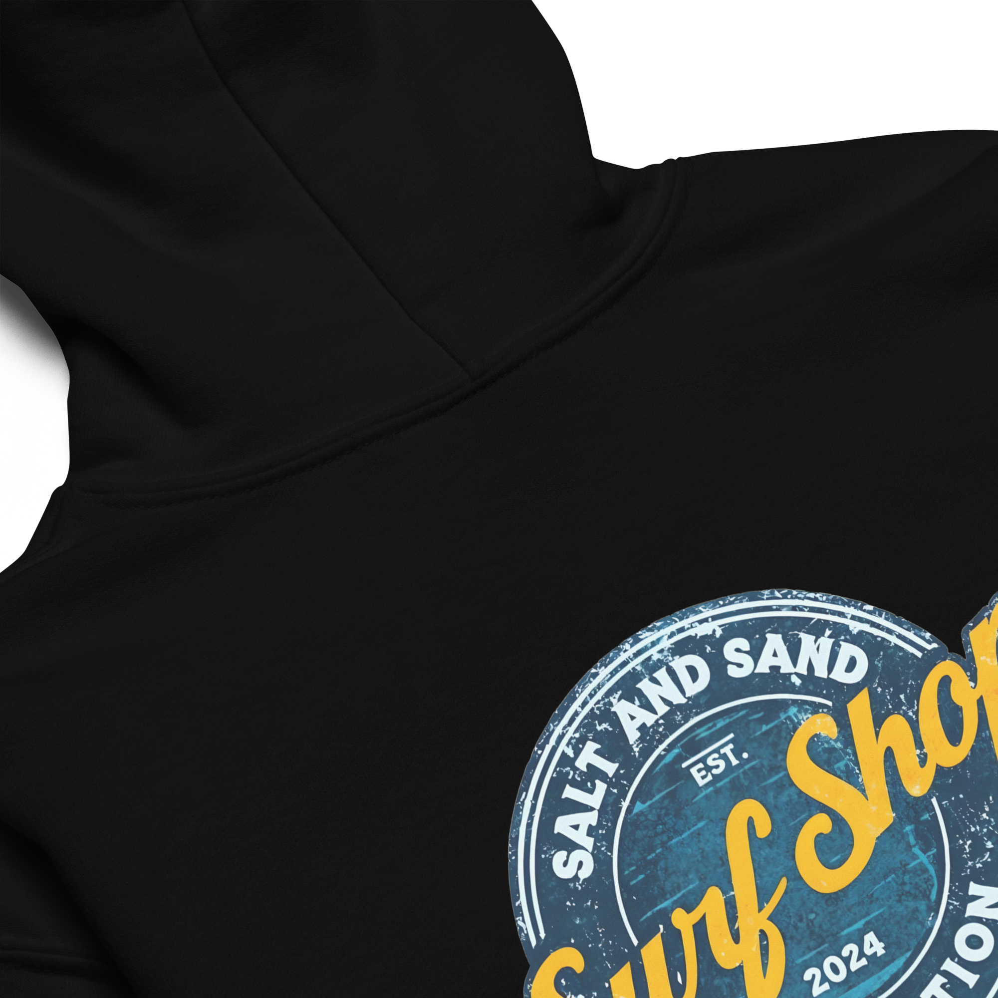 Kids Blue Stamped Hoodie