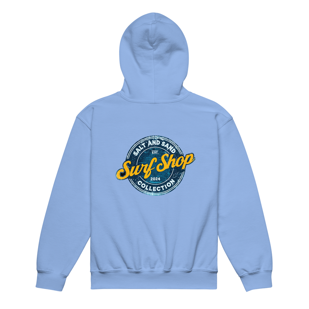 Kids Blue Stamped Hoodie