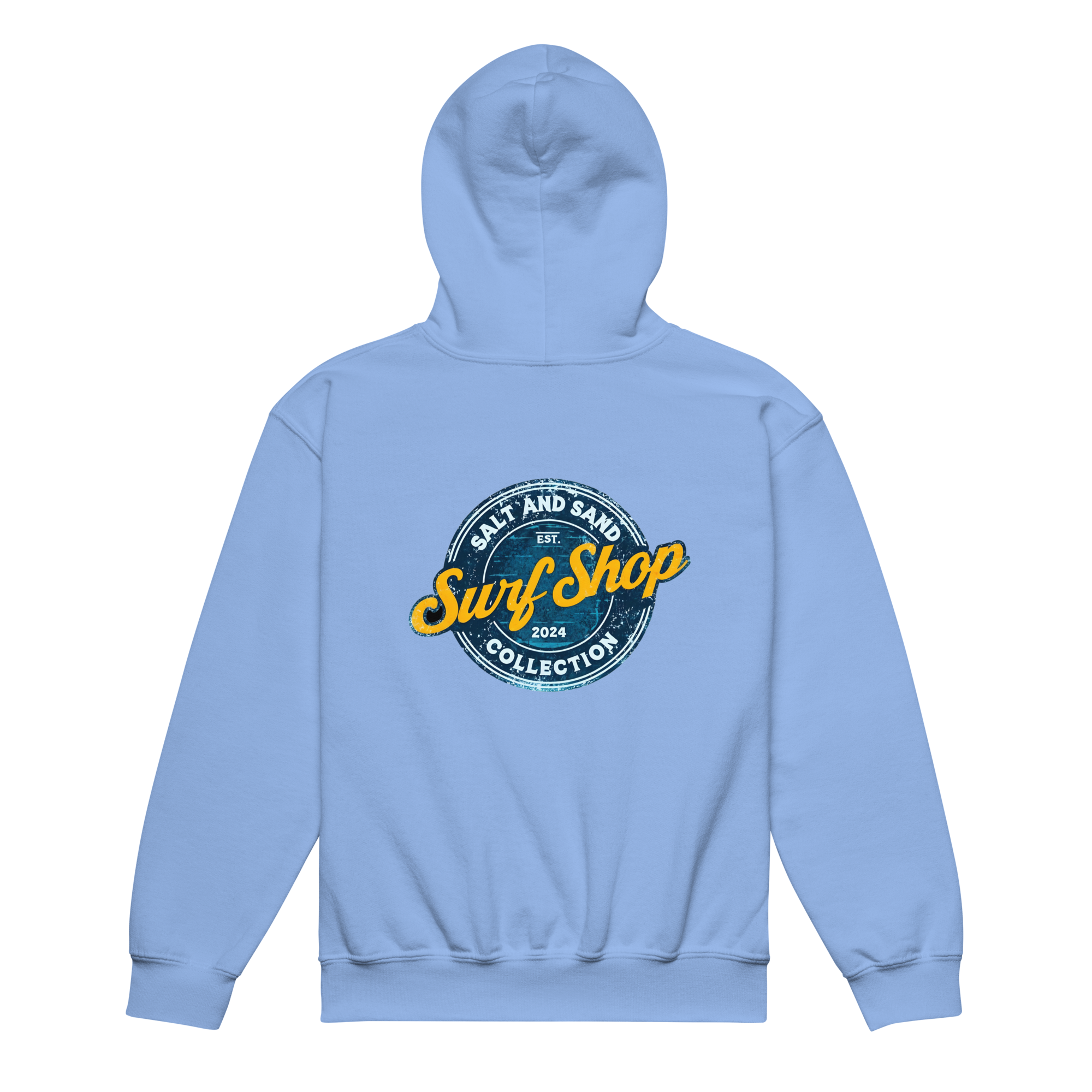 Kids Blue Stamped Hoodie