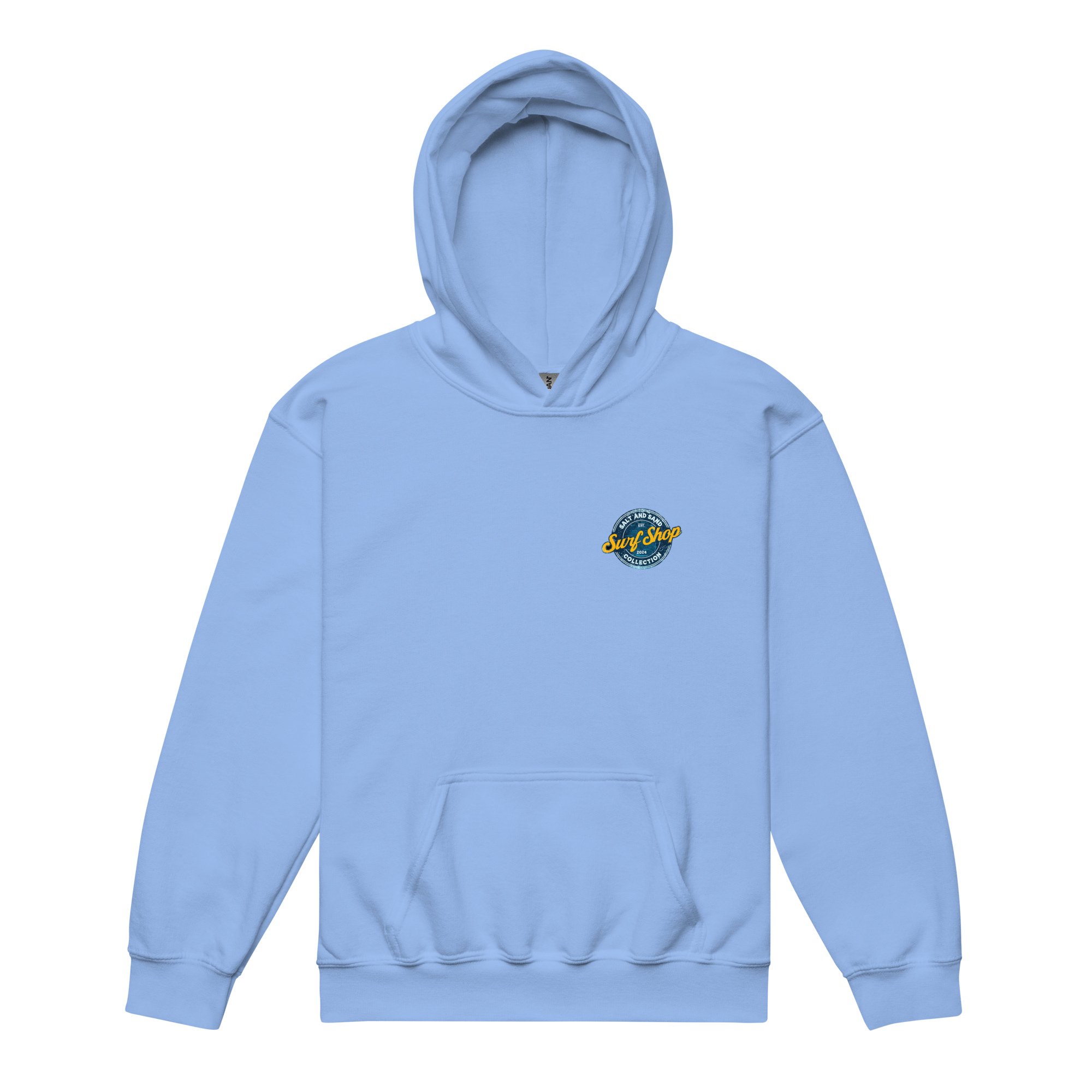 Kids Blue Stamped Hoodie