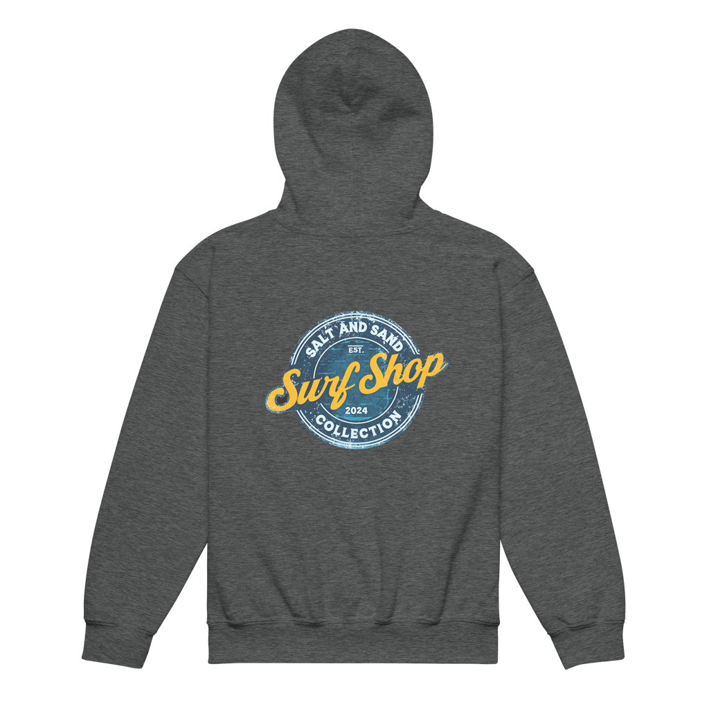 Kids Blue Stamped Hoodie