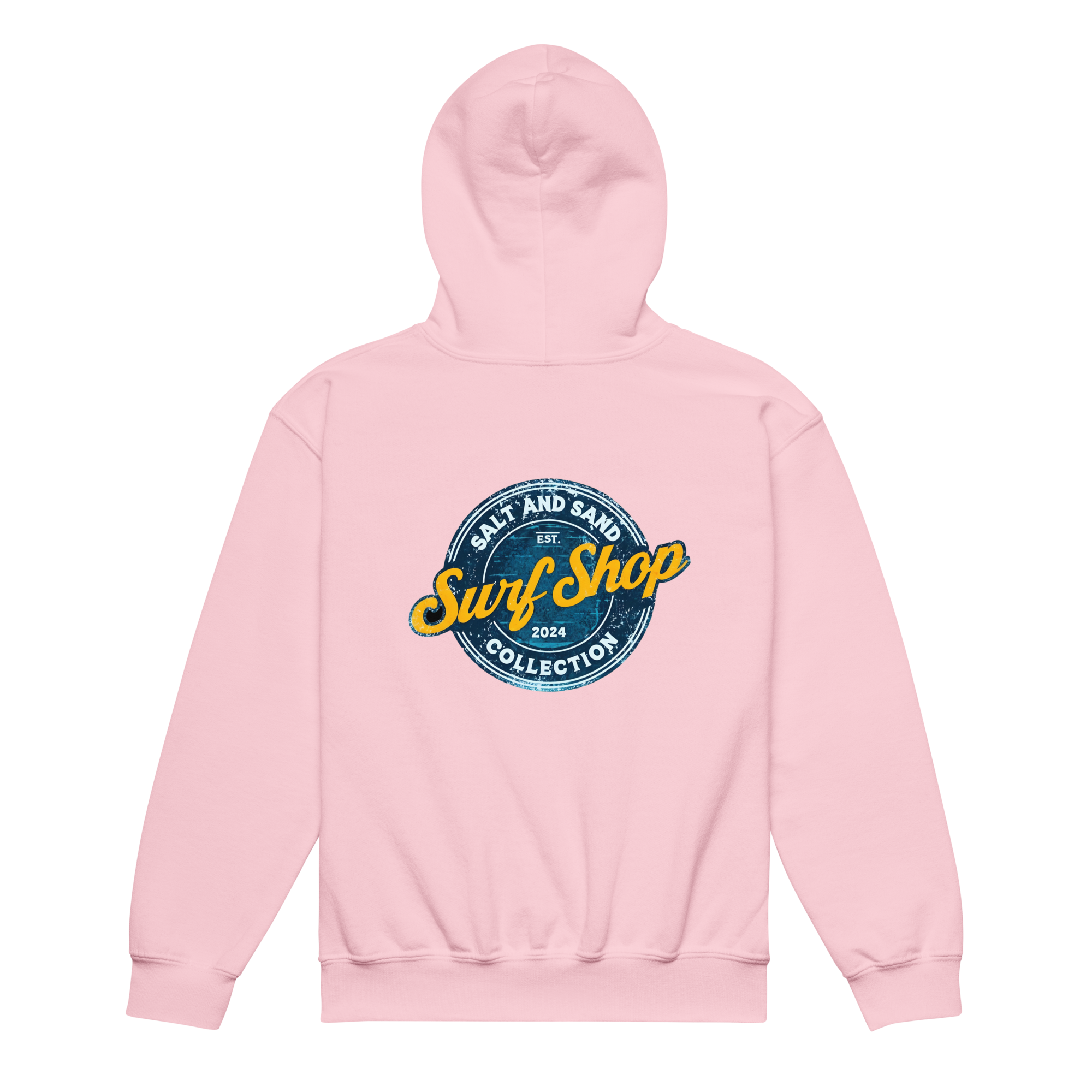 Kids Blue Stamped Hoodie