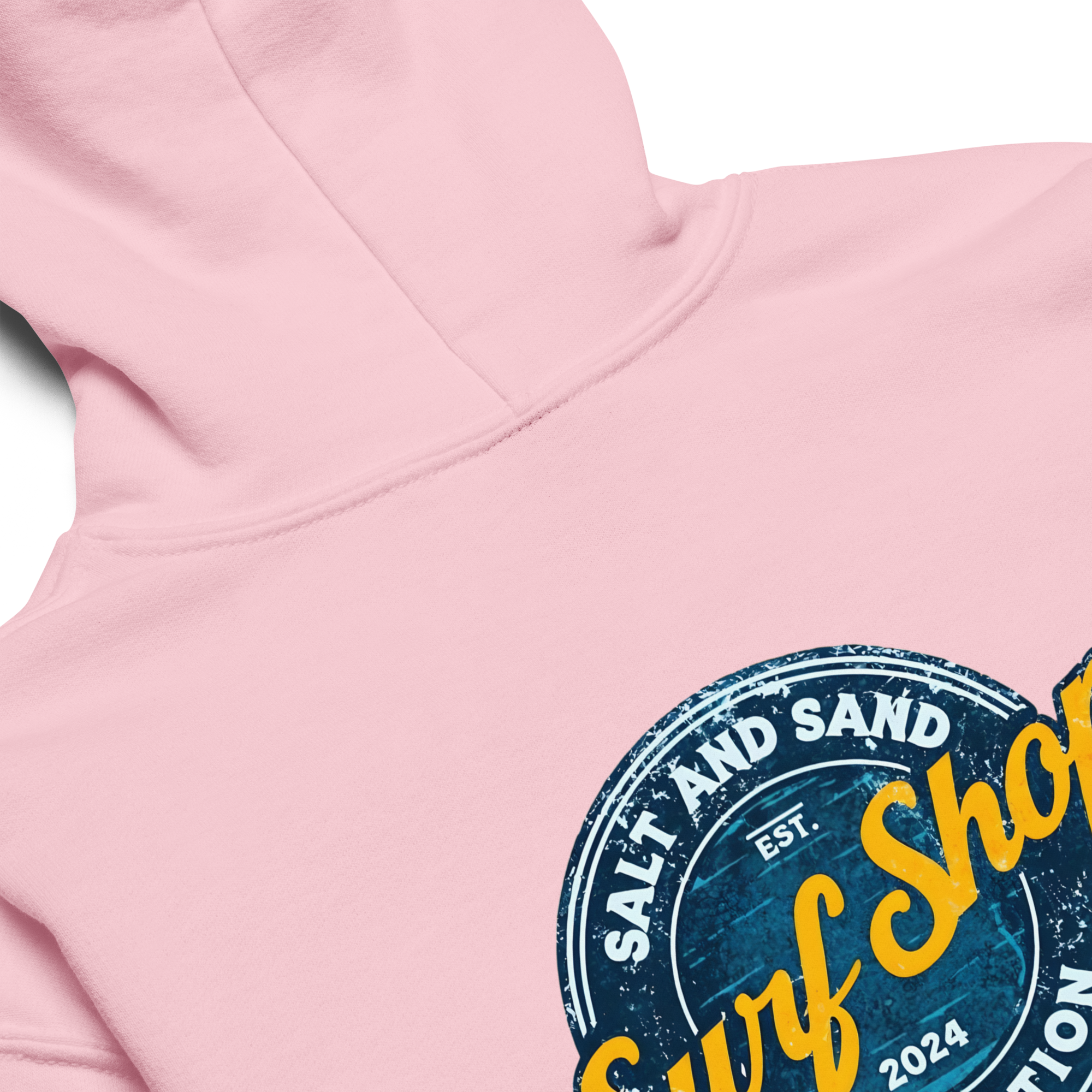 Kids Blue Stamped Hoodie
