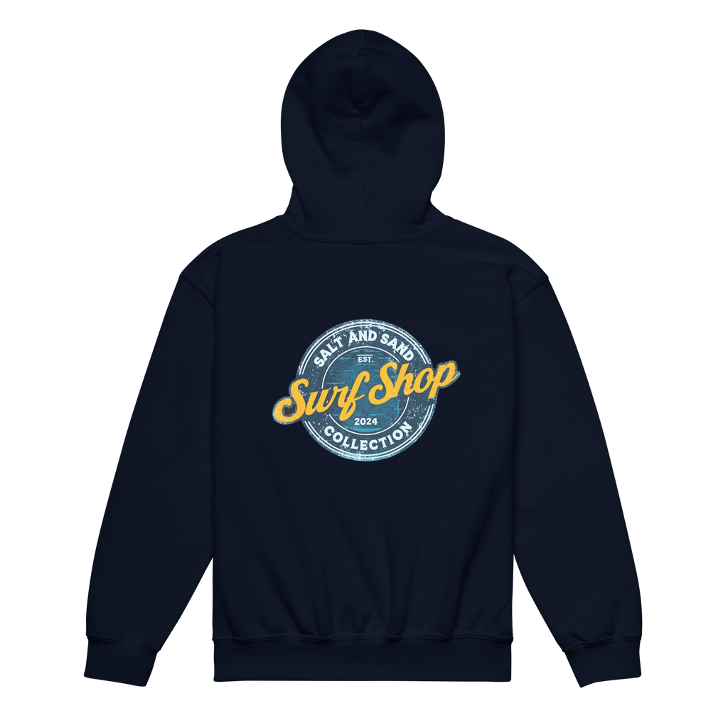 Kids Blue Stamped Hoodie