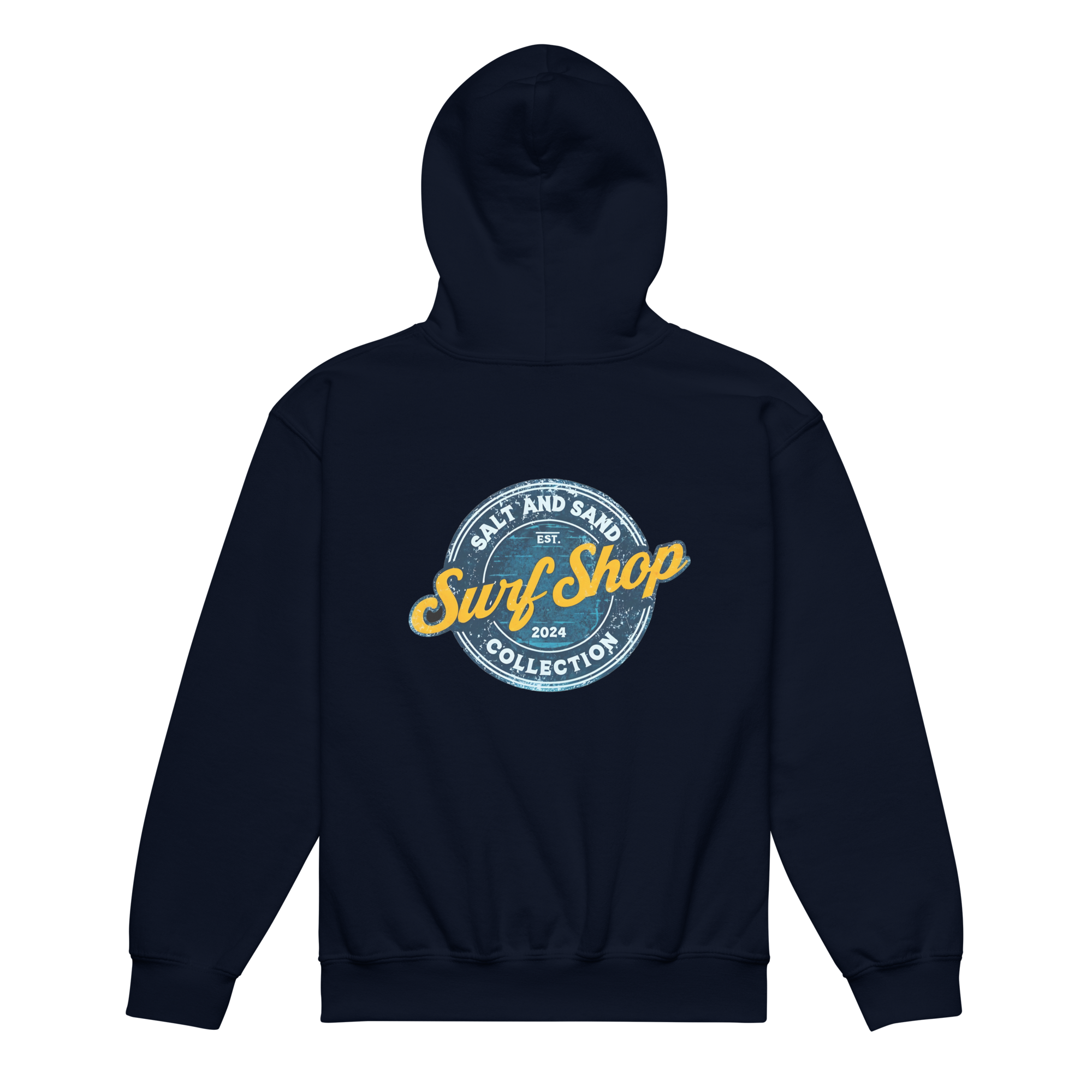 Kids Blue Stamped Hoodie