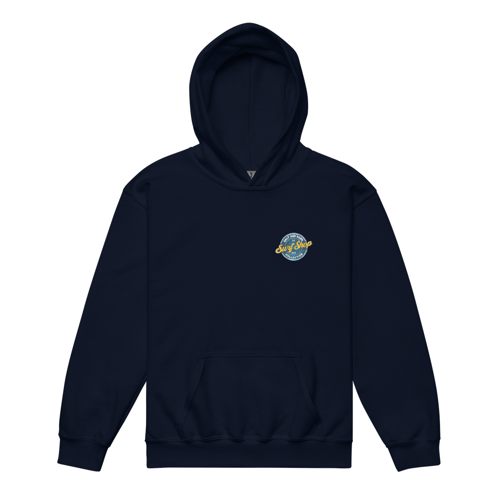 Kids Blue Stamped Hoodie