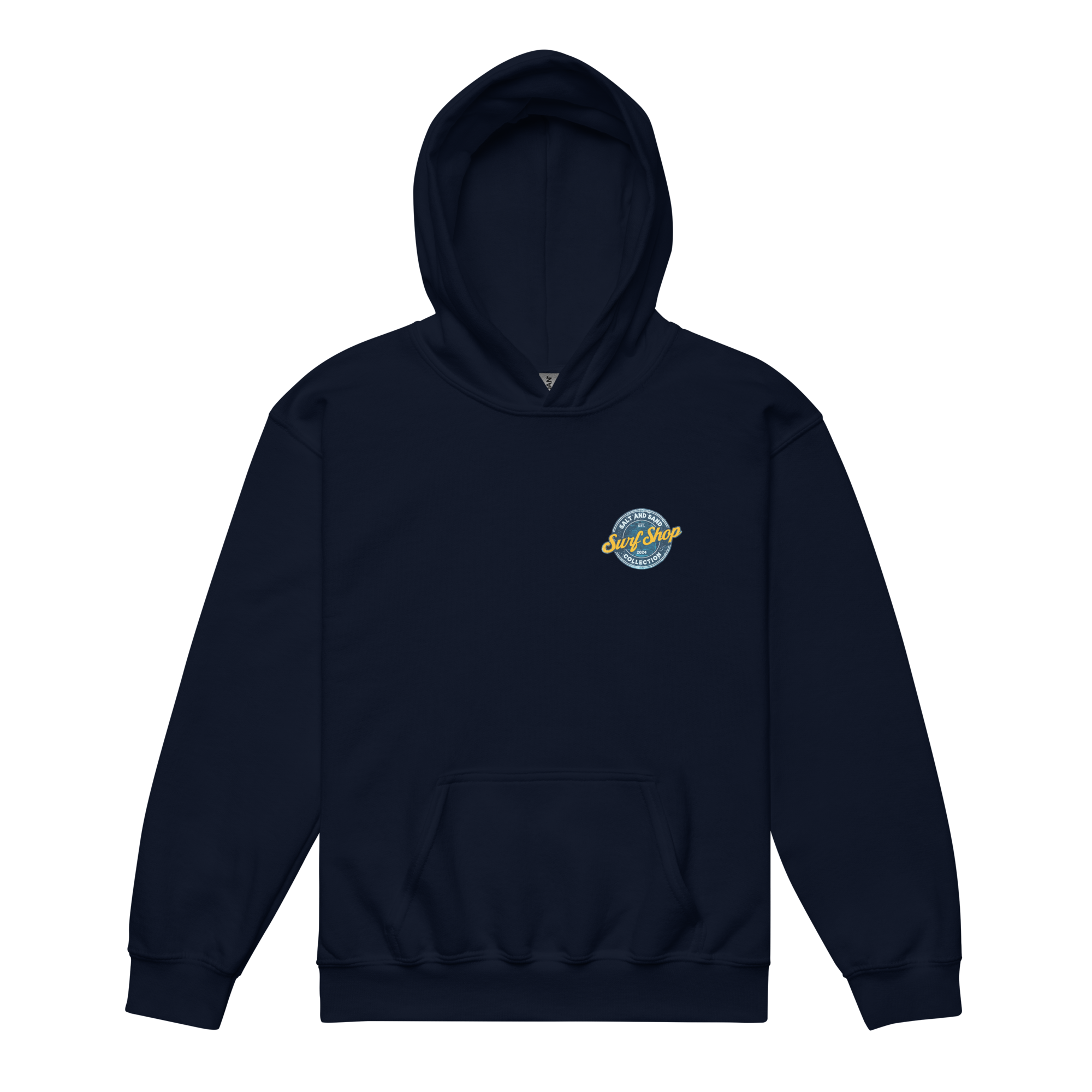 Kids Blue Stamped Hoodie