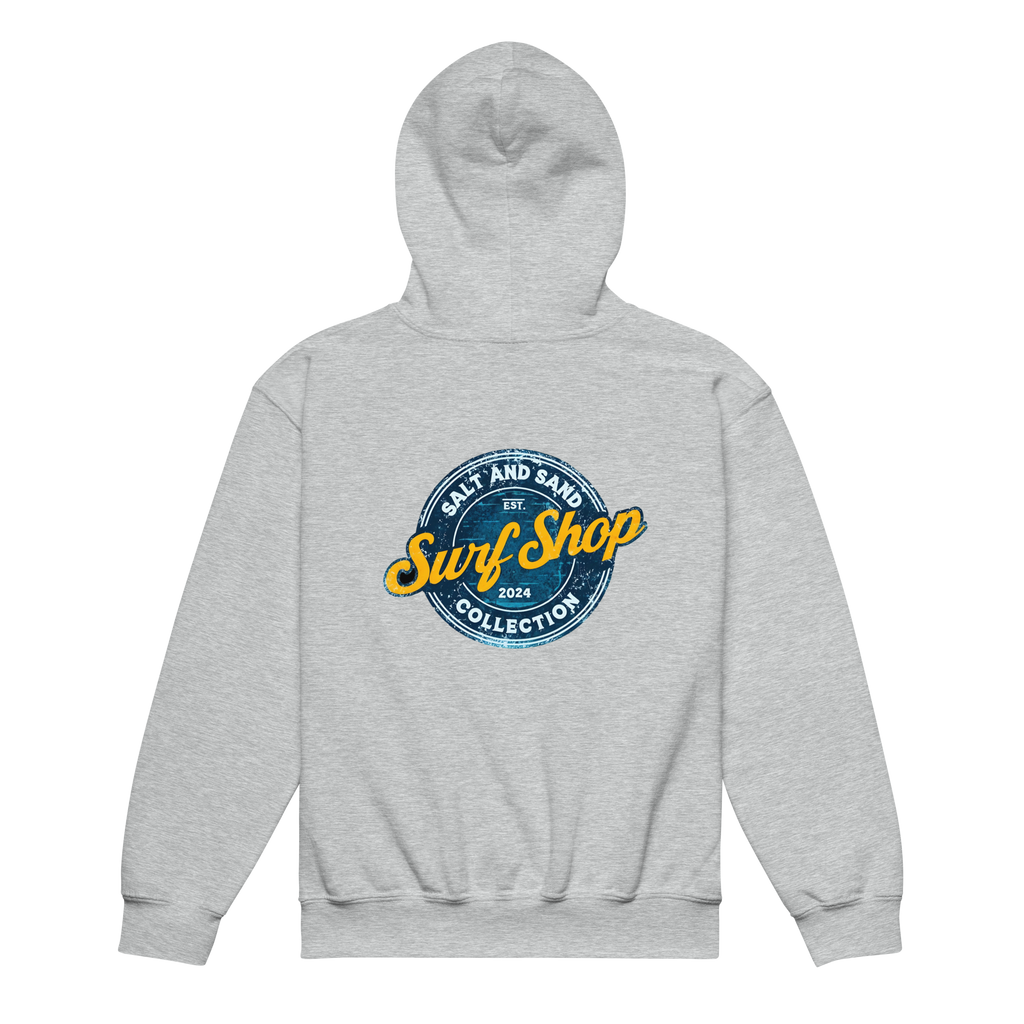 Kids Blue Stamped Hoodie