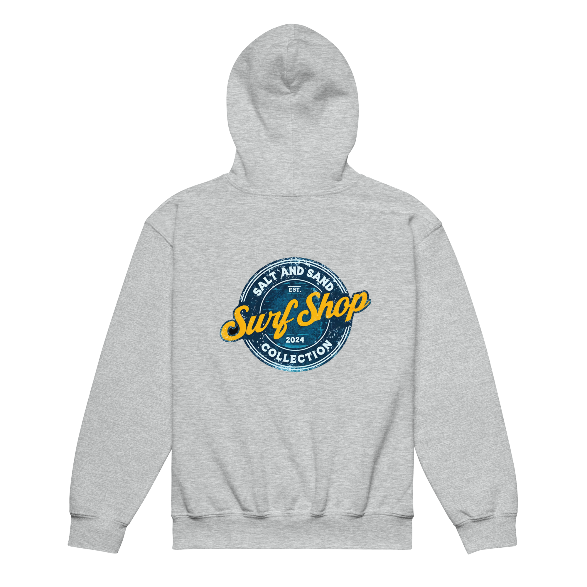 Kids Blue Stamped Hoodie