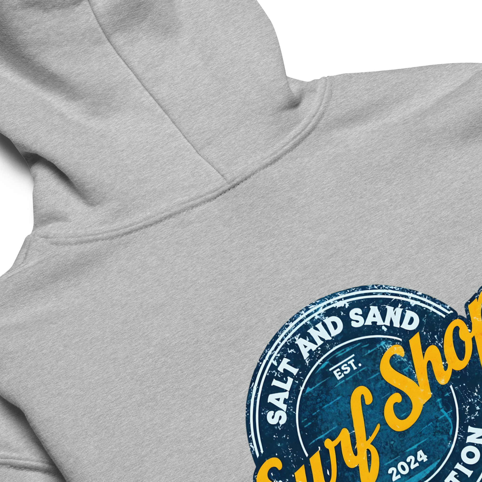 Kids Blue Stamped Hoodie