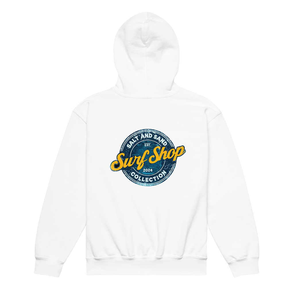 Kids Blue Stamped Hoodie
