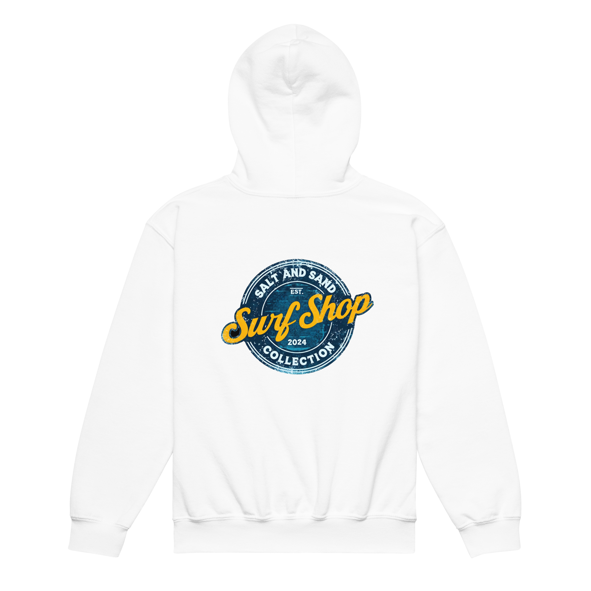 Kids Blue Stamped Hoodie