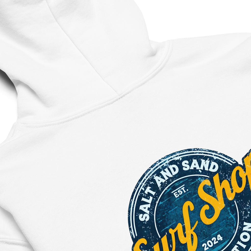 Kids Blue Stamped Hoodie